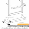Solid Aluminum Shower Door Bar Brackets for Alumax Basco, Replaces