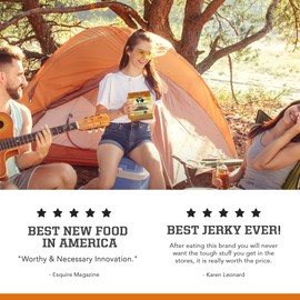 Craft Pork Jerky, Paleo and Keto Friendly Pork Jerky, Low Carb Meat Snacks with 11g Protein and 100 Calories, Gluten Free Snack, Maple Flavor, 3 X 2.25 oz bag - Big Fork