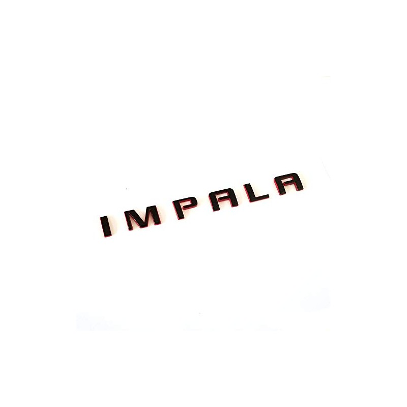 Yoaoo 1x OEM Black Impala Nameplate Emblem 3D Logo Letters
