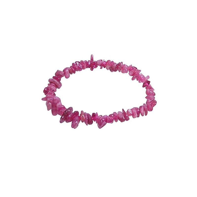 Lebensquelle Plus Red Tourmaline (Rubellite) Chip Bracelet | High Quality