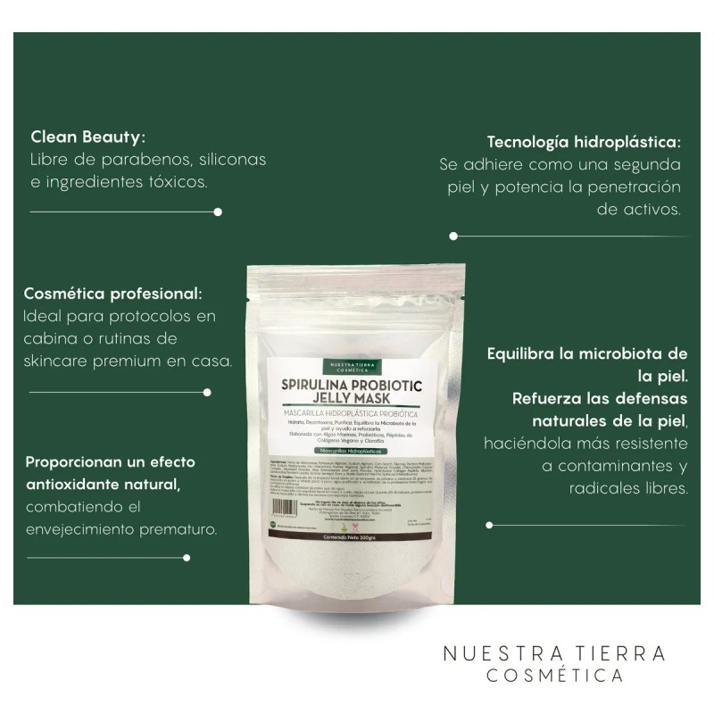 Mascarilla Hidroplastica Spirulina Probiotic Jelly