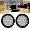 GOOACC 4 Inch Round Trailer Tail Light 2 PCS 12