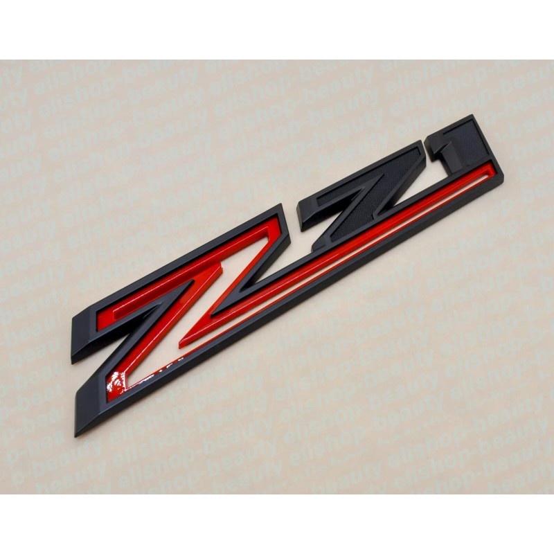 OEM 2pcs Black Red 2019-2023 Chevy Silverado Z71 Emblem Fender