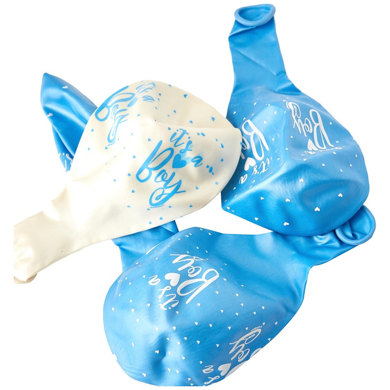 Unique Party 56115 - 12" Pearlised Latex Assorted Blue "It's