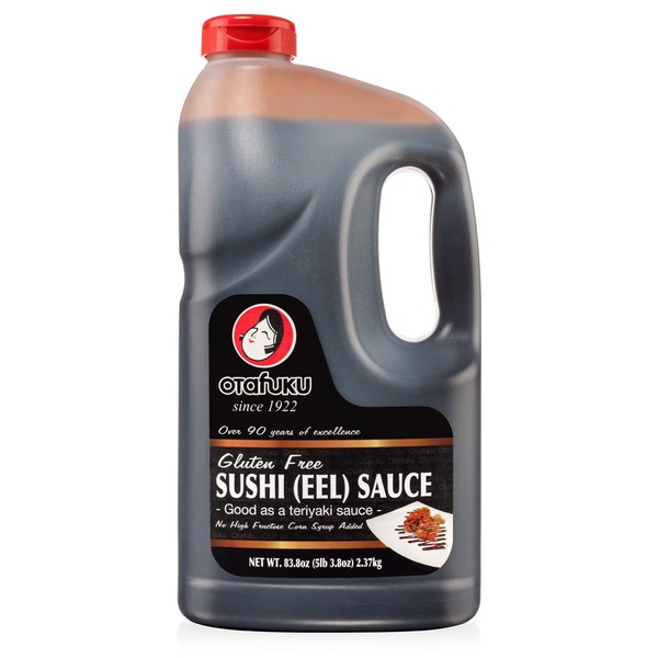 Otafuku Gluten Free Sushi Unagi Eel Sauce, Restaurant Bulk Size 83.8 Oz (1/2 Gallon)