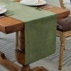 BALCONY & FALCON Green Table Runner for Dining Room Washable