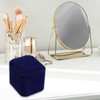 VOCOSTE Luxury Engagement Disposal Ring Box Decorative Box Suede Blue