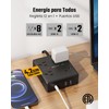 SUPERDANNY 12 En 1 Regleta Multicontacto 3 Metros Enchufe Plano,
