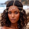 Gorais Lentejuelas Boho Cadena de Cabeza Joyería Cadena para el