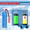 VICMILE 3.7V 800mah Li-ion Battery 2Pack with USB Chargers JST