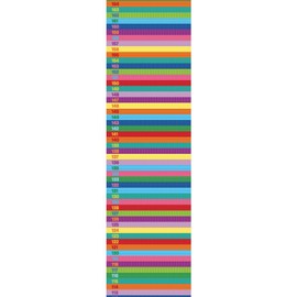 Measure Me! Roll-Up Height Chart For Children - Rainbow Rows