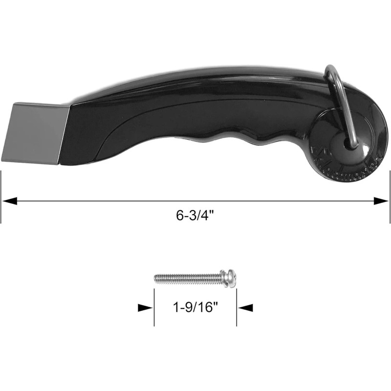 Saladmaster V Versa Tec Long 7" Removable Handle Black For