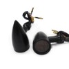 Black Motorcycle LED Turn Signals Red Light Brake Running Tail