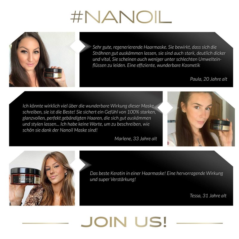 Nanoil Keratin Hair Mask 10fl oz - Regeneration and Revitalisation