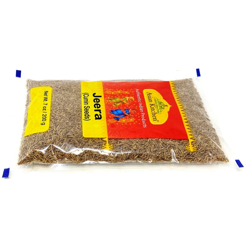Asian Kitchen Cumin Seeds Whole (Jeera) Spice 7oz (200g) ~