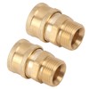 2Pcs Pure Copper M22 High Pressure Washer Fitting Adapter 3/8