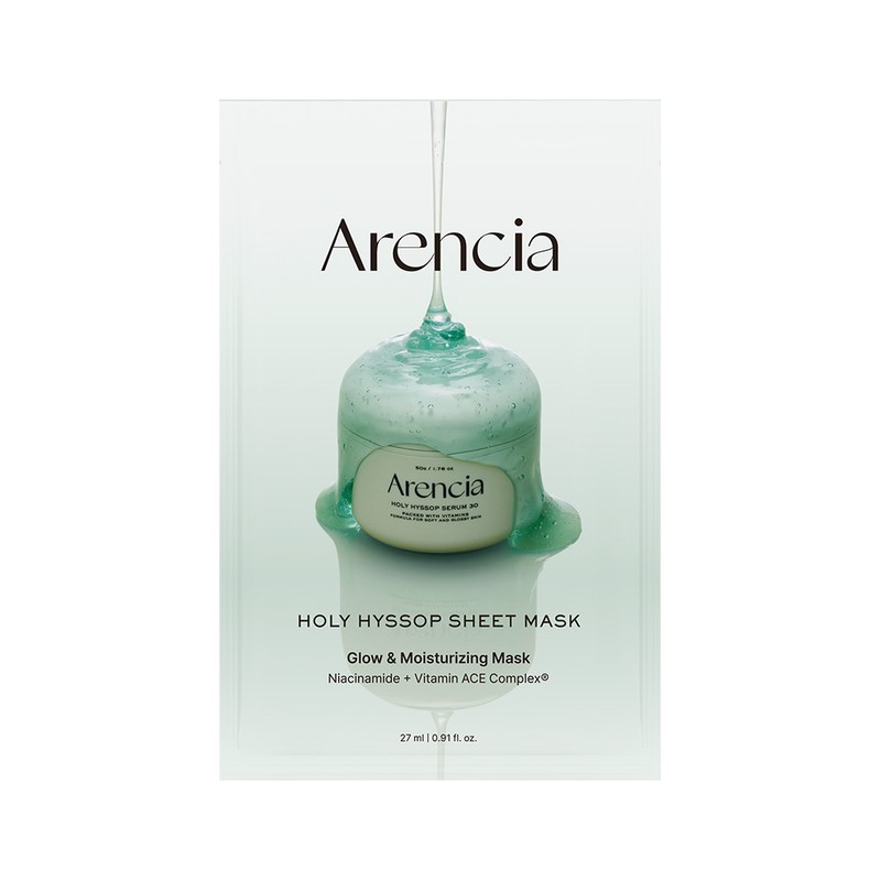 Arencia Holy Hyssop Sheet Mask 1ea - Arencia Holy Hyssop