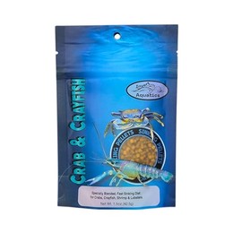 Crab & Crayfish Sinking Blended Diet - Aquatic Crab & Shrimp Food (1.5 oz (42.5g))