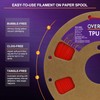 OVERTURE TPU Filament 1.75mm Flexible TPU Roll, 95A Soft 3D