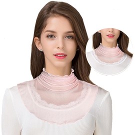 [ETEPA] Neck Cover Neck Warmer Neck UV Cut Silk 100% Silk UV Protection Goods Sunscreen Summer Tulle Net Cool Neck Cover Women's Women's Respect for the Aged Day Birthday Gift Present Fashionable,