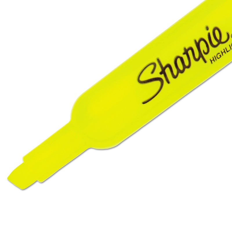 Sharpie 25025 Accent Tank Style Highlighter Chisel Tip Fluorescent Yellow