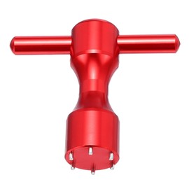 sourcing map Golf Weight Screw Wrench Tool Aluminum Alloy 6 Pin Hole Golf Club Putter Heads Wrench Replacement Putter Weight Wrench Tool for Studio Select Button Back Putter, Red