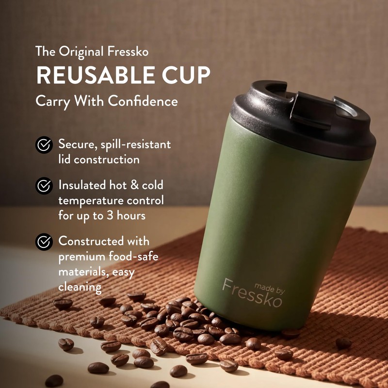 Made by Fressko Bino Tumbler for Coffee, Long Lasting Taste,