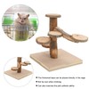 Wooden Hamster Platform Toy Hamster Playground Stand Rotating Ladder for