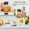 YIK TUNG 12 Oz Glass Honey Dispenser Pot with Silicone