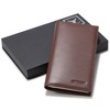 HISCOW Supple Leather Checkbook Cover with Free Divider - Italian