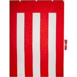 KH005-03IN Kouhaku Curtain Height 70.9 inches (180 cm) x Length 21.3 inches (540 cm) (3 Rooms) Tetoron Sponge Red and White String