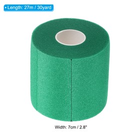 PATIKIL 30 Yard x 2.8 Inch Badminton Grip Cushion Wrap, PU Tennis Racket Grip Tape Backing Film Handle Anti Skid Cushion Accessories, Dark Green