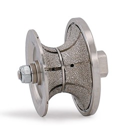 V40 (1-1/2'') Diamond Router Bit Profile Wheel - Full Bullnose Half Countertop Edge for Granite Stone Concrete Counter Edges