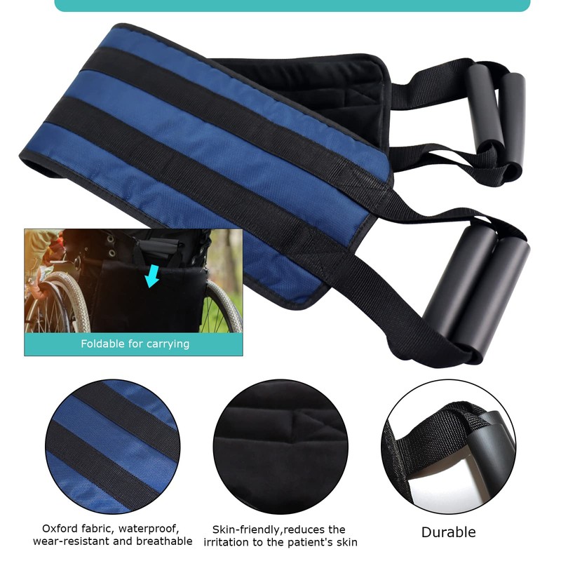 LOSCHEN 80cm Transfer Belt for Patient,Padded Bed Transfer Nursing Sling