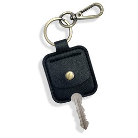 NAPHYLAIFA Leather Key Sleeve, Broken Car key Loop Replacement, Key Cover Key Fob Protector, Keychain for Men Women