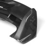 ZTT Carbon Style Rear Roof Wing Trunk Spoiler Lid For
