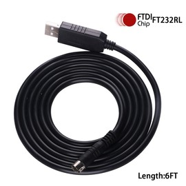 USB MD 8P RS-232 Serial Adapter Cable for Rockwell AB MicroLogix 1400 PLC Programming 1761-CBL FT231XS Chip