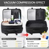 sykart Vacuum Backpack Travel with Pump, 60L Expandable Vacuum Compression