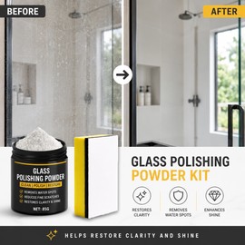 Glass Polishing Powder for Surface Care – DIY Clarity Restoring Compound for Windows, Mirrors & Car Glass