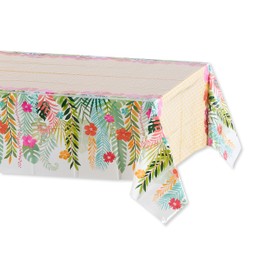 American Greetings Tropical Luau Party Supplies for BBQs and All Summer Parties, Plastic Table Covers (3-Count)