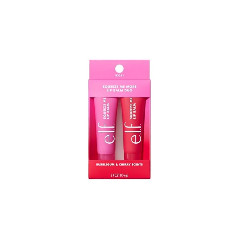 e.l.f. Squeeze Me More Lip Balm Duo Bubblegum & Cherry