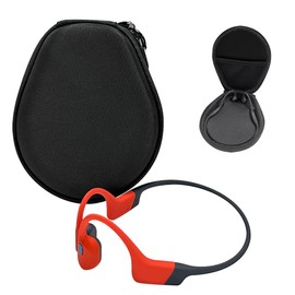 TUCANA Shield Headphone Case Compatible with Aftershokz/Aeropex/Trekz Air/Titanium Mini Bone Conduction Headpohones, Replacement Hard Shell Travel Carrying Bag with Cable Storage