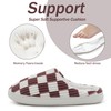 Dumhew Womens Mens House Checkered Slippers - Plaid Memory Foam