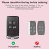 Meruns Compatible with Range Rover key fob cover with Keychain,
