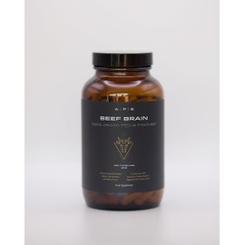 APE Nutrition Beef Brain Grass Fed - Desiccated Bovine Brain Capsules, Ancestral Supplement UK, Nose to Tail, 100% Grass Fed & Finished, No Antibiotics Hormones or GMOs, 180 500mg Capsules