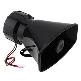 DriSentri Wired Alarm Siren Horn, DC 12V 100W Electronic Alarm Horn Siren for Car/Motorcycle/Home Security System