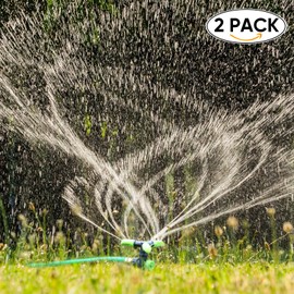 YESTAR Water Sprinkler Head for Lawn Sprinklers 360 Degree Rotaing Head Garden Mini Garden sprinklers for Small Areas (2 Pack Nozzle)