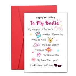 Best Friend Birthday Gifts for Women Friendship Best Friend Birthday Card for Women Best Friend Female Bestie Birthday Gifts for Women Friendship Gifts for Women Best Friends Birthday Card Wedding