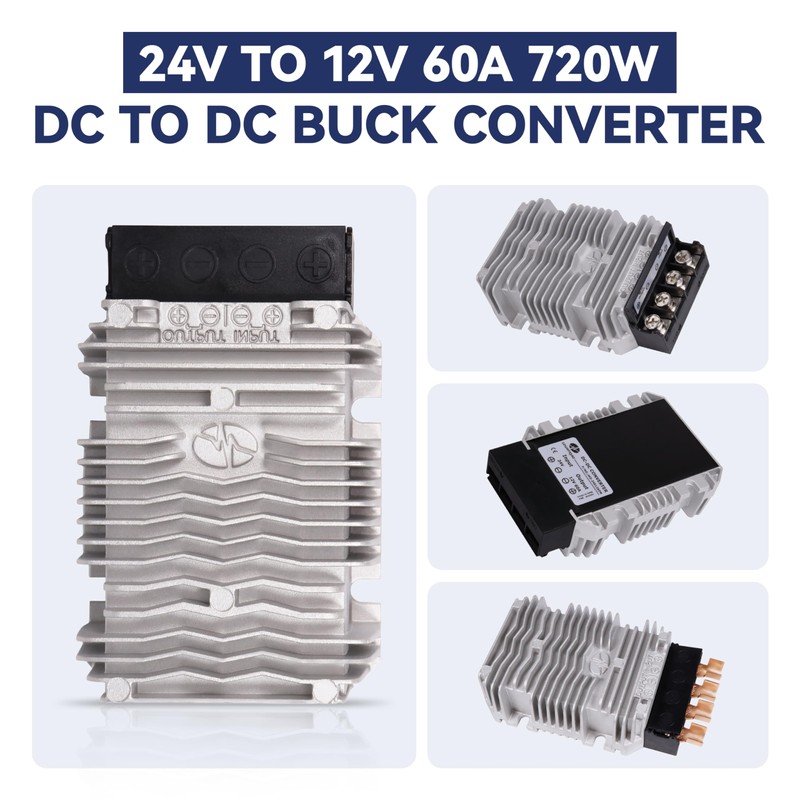 unrulysoul 24V to 12V 60A 720W Buck DC-DC Power Converter