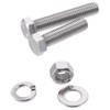 Upluckey Flat Hex Head Screws 72PCS Silver Heavy Duty Stainless